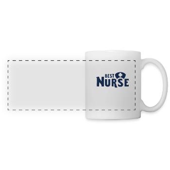 Infirmière infirmière - Mug panoramique contrasté et blanc - blanc - Devant
