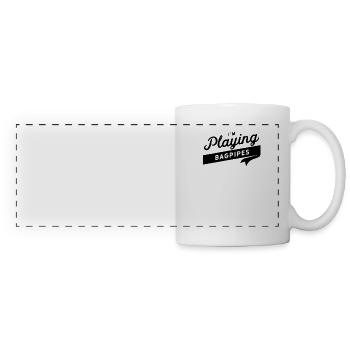 Cornemuse instrument écossais Cornemuse - Mug panoramique contrasté et blanc - blanc - Devant