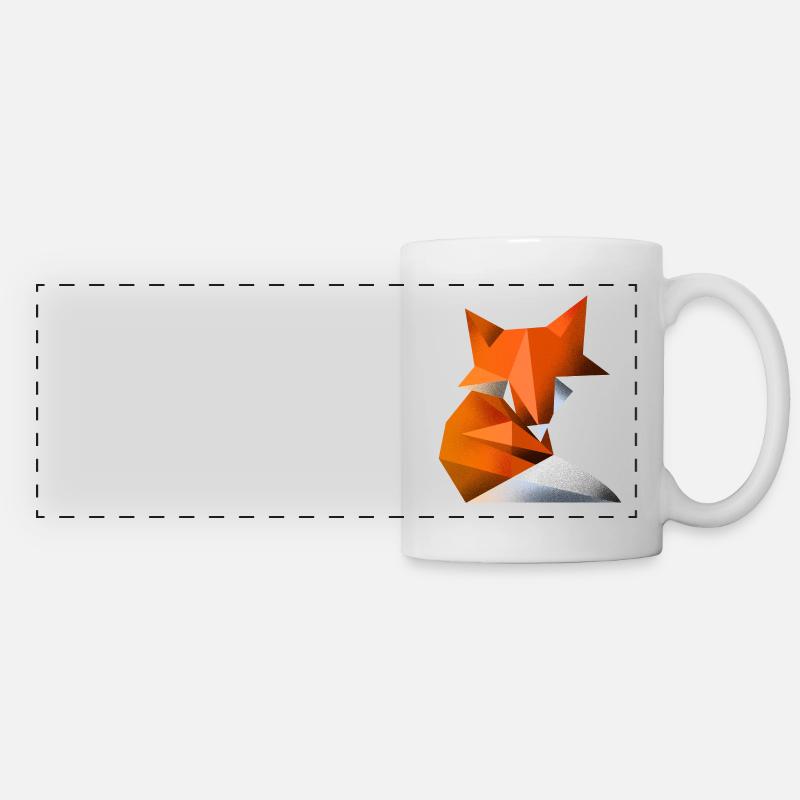 Fox - Panoramic Mug - white