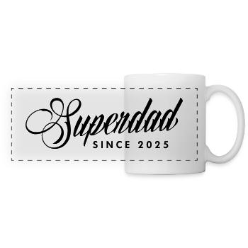 Superdad Papa Vater 2025 - Panoramatasse - Weiß - Vorne