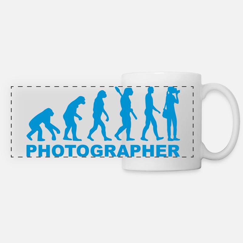 Fotografin - Panoramatasse - Weiß