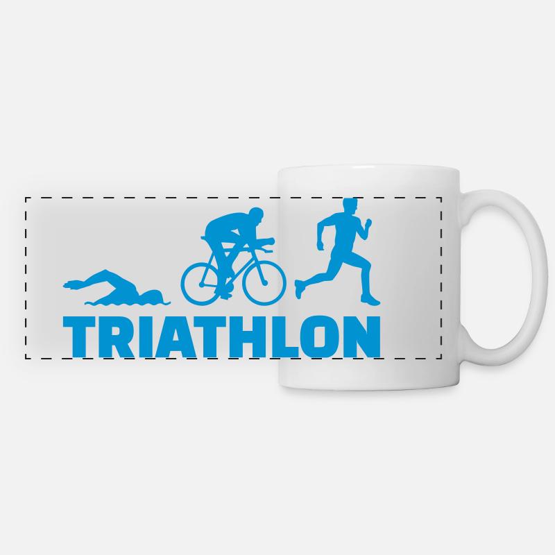Triathlon - Panoramatasse - Weiß