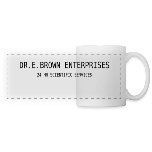 Dr. Brown : Architecte du Temps - Mug panoramique contrasté et blanc