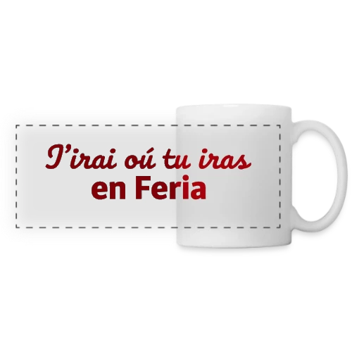 Esprit Feria Festive - Mug panoramique contrasté et blanc