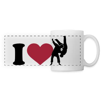 I love Judo - Panoramic Mug - white - Front