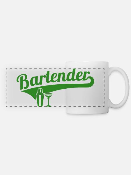 Barkeeper - Panoramatasse - Weiß