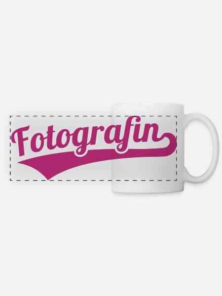 Fotografin - Panoramatasse - Weiß