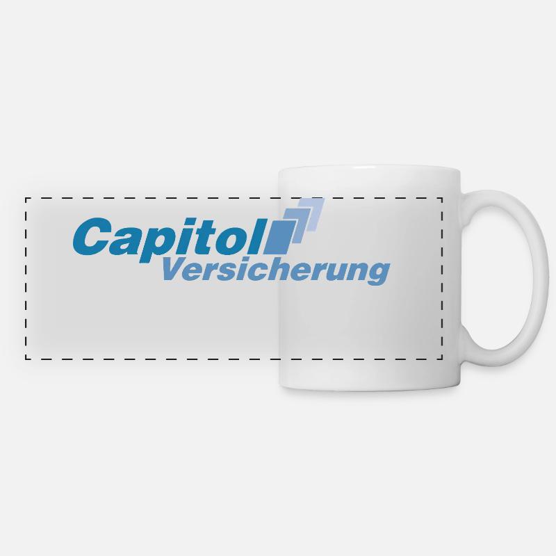 Stromberg Capitol Versicherung Personalisierbar - Panoramatasse - Weiß