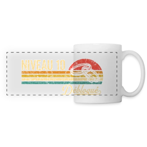 Niveau 10 Mariage Vintage - Mug panoramique contrasté et blanc