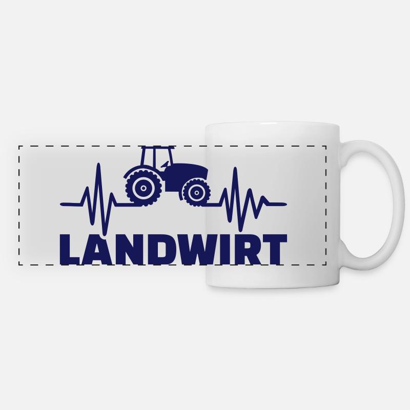 Landwirt - Panoramatasse - Weiß