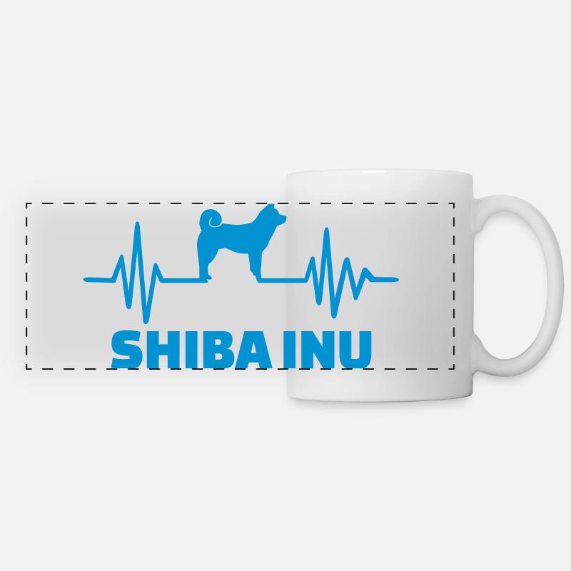 Shiba Inu - Panoramatasse - Weiß