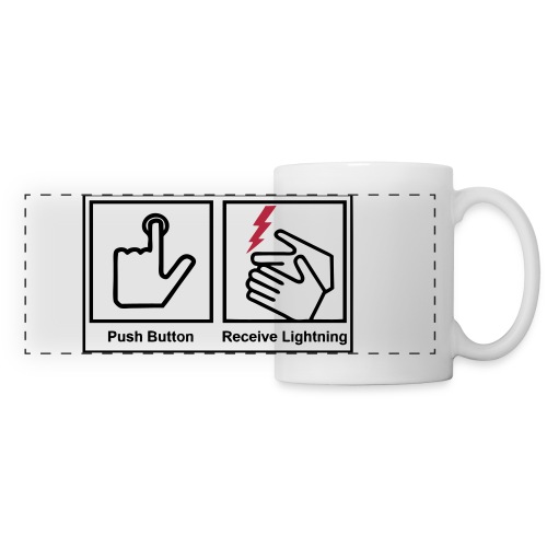 push button receive light - Panoramic Mug