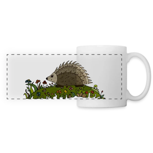 L'Hérisson Adorable - Mug panoramique contrasté et blanc