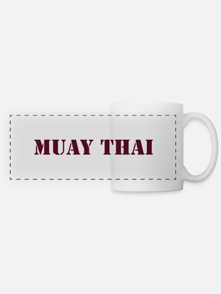 MUAY THAI - Panoramatasse - Weiß