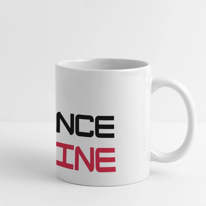 ★ Couleurs de conception modifiables ★ Dance Machine Mug panoramique contrasté et blanc