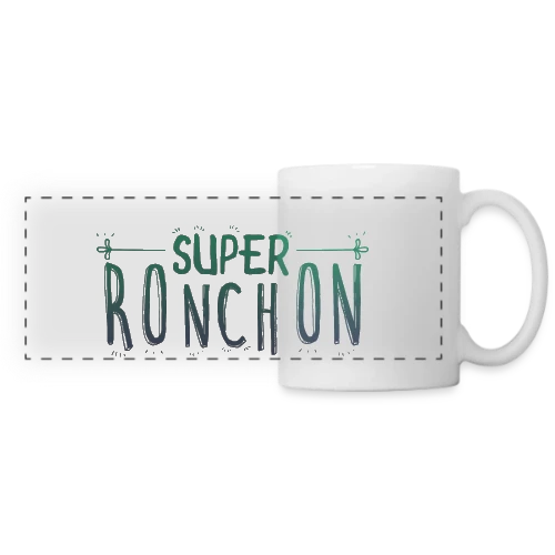 Le Super Ronchon Vert - Mug panoramique contrasté et blanc