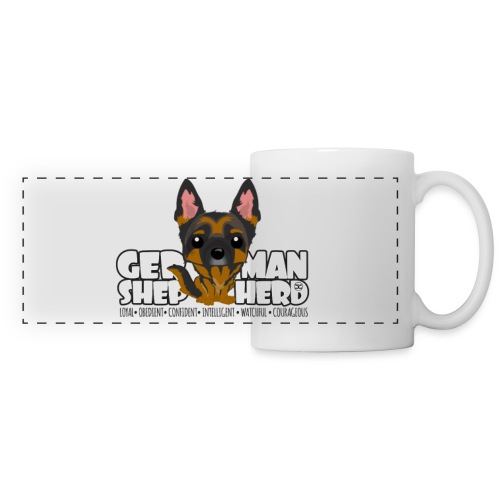 DGBigHead - German Shepherd | mug - Panoramic Mug