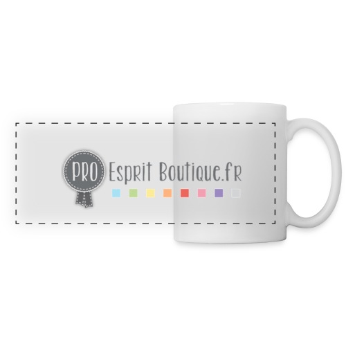 logo eb png - Mug panoramique contrasté et blanc