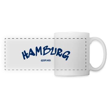 Hamburg - Hansestadt - Deutschland - Germany - Panoramatasse - Weiß - Vorne