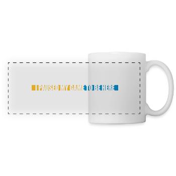 Game Paused line - Panoramic Mug - white - Front
