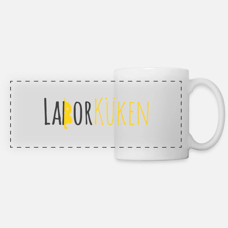 Labor Küken #1 - Panoramatasse - Weiß