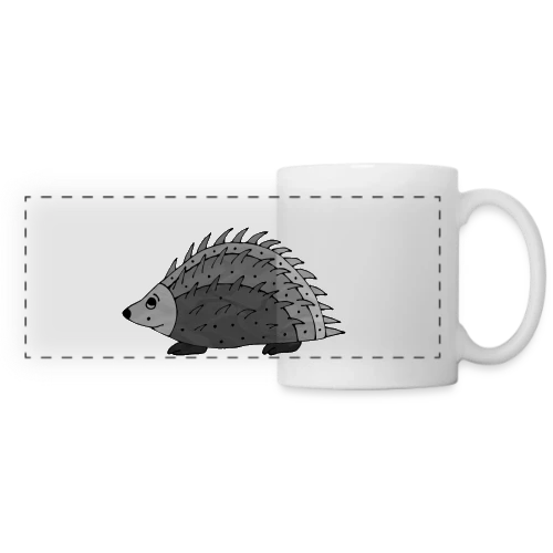 Hérisson Amical - Mug panoramique contrasté et blanc