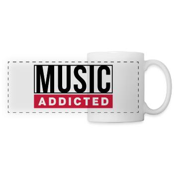MUSIC ADDICTED - Panoramatasse - Weiß - Vorne