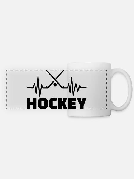 Hockey - Panoramatasse - Weiß
