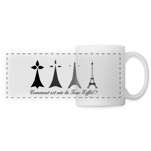 Évolution Tour Eiffel Bretonne - Mug panoramique contrasté et blanc