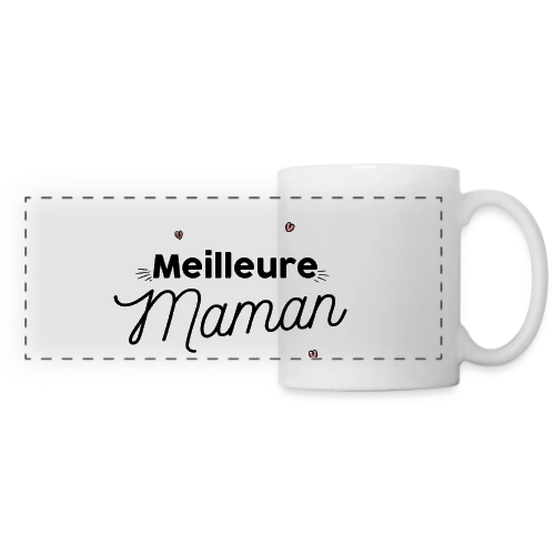 Meilleure Maman : Le Cadeau Parfait pour Elle - Mug panoramique contrasté et blanc