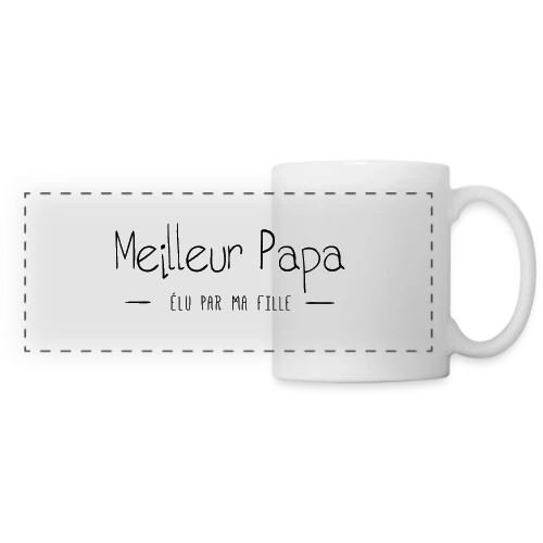Le Meilleur Papa d'une Fille - Mug panoramique contrasté et blanc