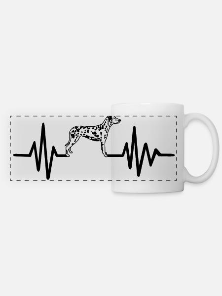Dalmatien - Mug panoramique contrasté et blanc - blanc