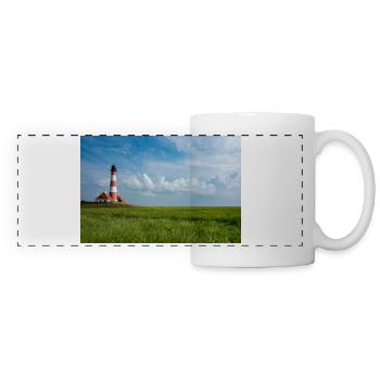 Lighthouse by the sea - Panoramic Mug - white - Front