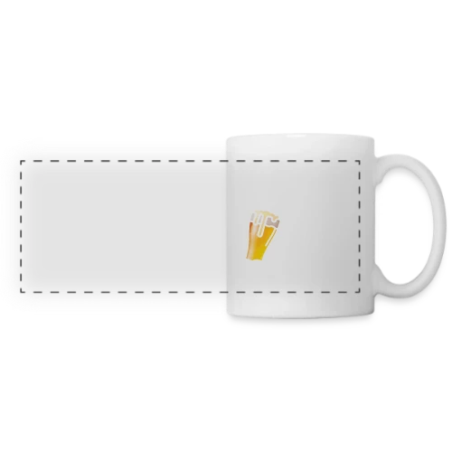 Moi la Pression, Je la Bois ! T-shirt Humour Bière - Mug panoramique contrasté et blanc
