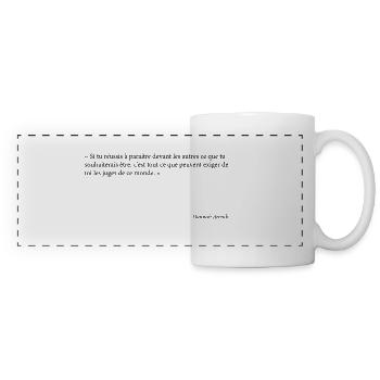 Appear for what you want to be - Panoramic Mug - white - Front