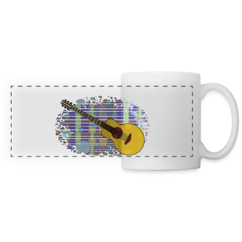 Mélodie Guitare - Mug panoramique contrasté et blanc