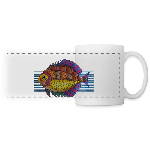 Design Numérique 5099 : Votre Style Unique - Mug panoramique contrasté et blanc