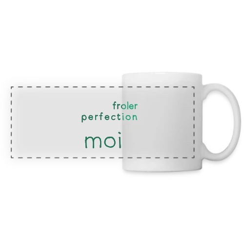 La Perfection - Mug panoramique contrasté et blanc