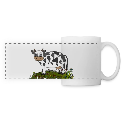 La Vache Stylée - Mug panoramique contrasté et blanc