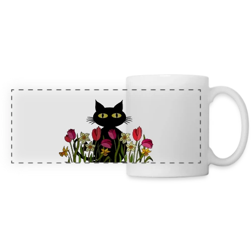 L'Esprit Félin - Mug panoramique contrasté et blanc