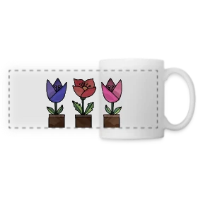 Maquette de Mug panoramique contrasté et blanc « Numéro Iconique 2268 » à imprimer et personnaliser