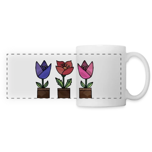 Numéro Iconique 2268 - Mug panoramique contrasté et blanc