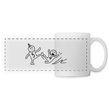 Geschenk zum 5. Jubiläum Lustiger 5-jähriger Geburtstag - Panoramatasse - Weiß - Vorne
