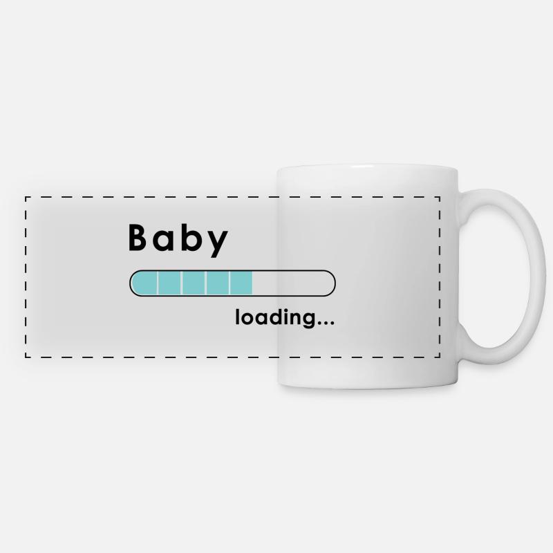 Baby loading - Panoramic Mug - white