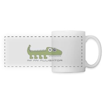 Ich bin ein Alligator - Panoramatasse - Weiß - Vorne