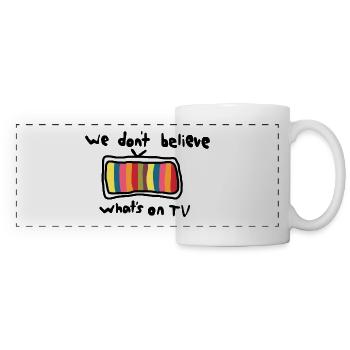 Graphique TV - Mug panoramique contrasté et blanc - blanc - Devant