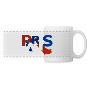 Maquette de Mug panoramique contrasté et blanc « Paris Tricolore Moderne » à imprimer et personnaliser