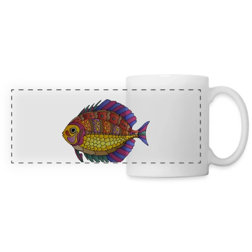 Ryba, l'Esprit du Poisson - Mug panoramique contrasté et blanc