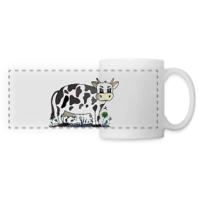 Maquette de Mug panoramique contrasté et blanc « Mystère Numérique 1150 » à imprimer et personnaliser