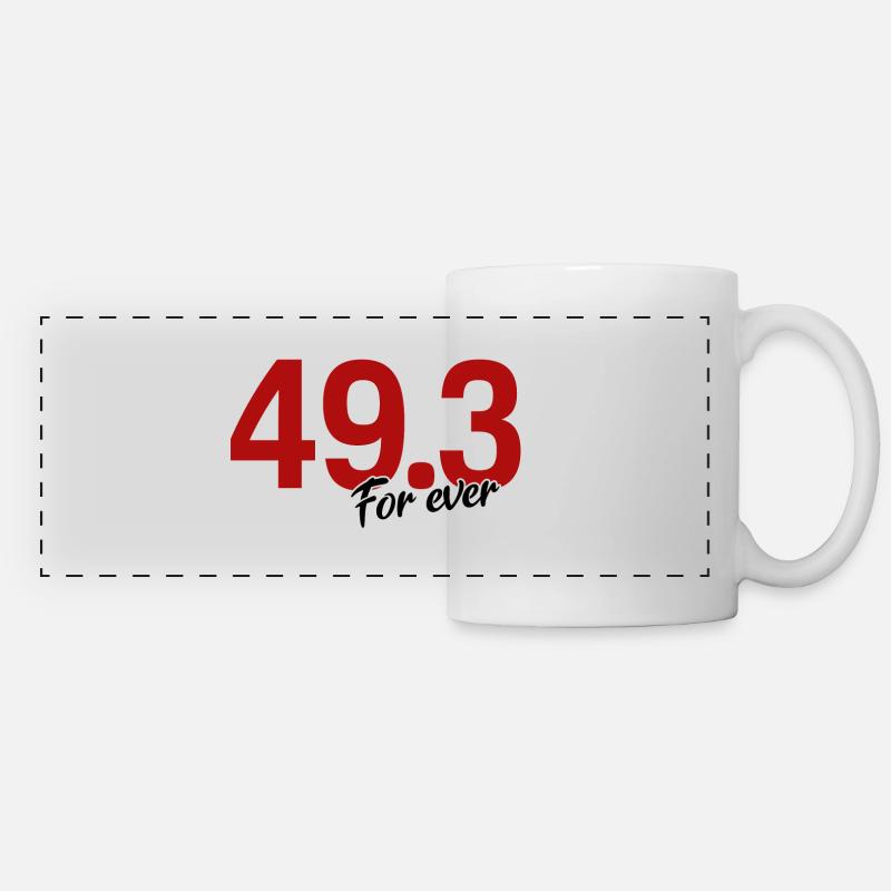 49.3 for ever - Mug panoramique contrasté et blanc - blanc